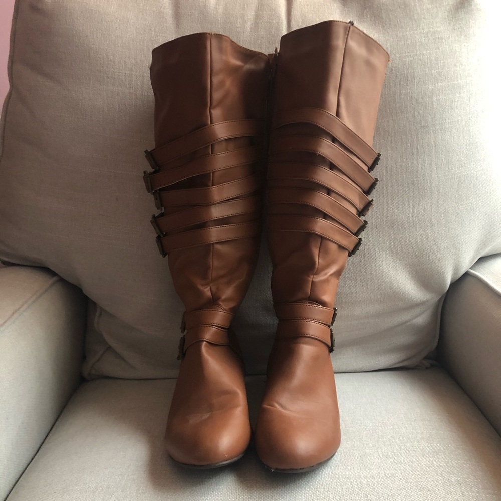 Torrid Wide Calf Wedge Boots